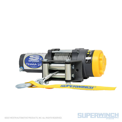 Superwinch Terra 25 12v ATV/UTV Winch - Steel Rope - 1125220