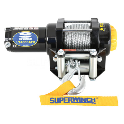 Superwinch LT4000 12v ATV/UTV Utility Winch - Steel Rope - 1140220