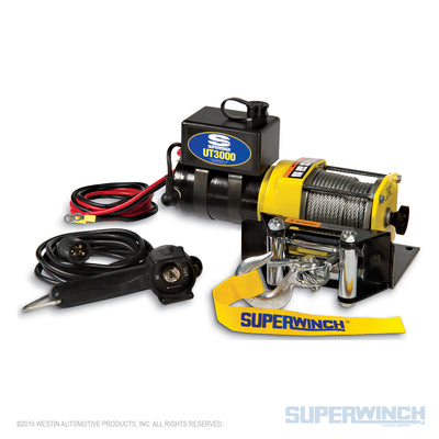 Superwinch UT3000 12v Utility Winch - Steel Cable - 1331200