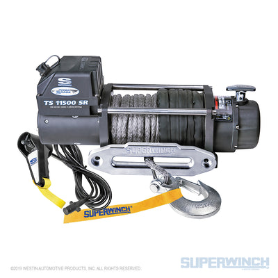 Superwinch Tiger Shark 11500SR 12v Winch - Synthetic Rope - 1511201