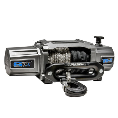 Superwinch 1712201 SX12000SR 12VDC Winch 12000lbs Single Line Pull - Synthetic Rope