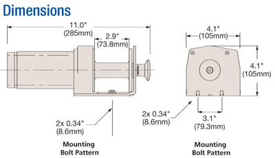 Superwinch LT2000 12v ATV/UTV Utility Winch - Steel Rope - 1120210