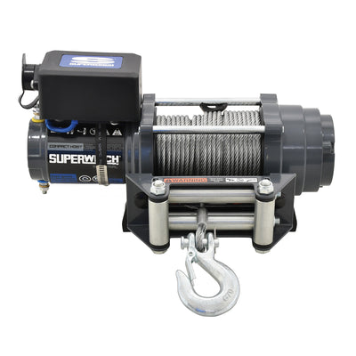 Superwinch Industrial S104097 SH1000 Hoist Kit 1,000 lbs, 12 VDC, standard drum, includes: hoist, remote control, wire rope, roller fairlead, mounting plate, fasteners and power cables