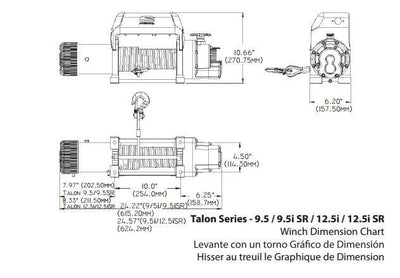 Superwinch Talon 9.5iSR 12v Winch - Synthetic Rope - 1695211