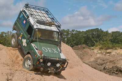 OEX land rover testing Superwinch Talon 9.5i in the field